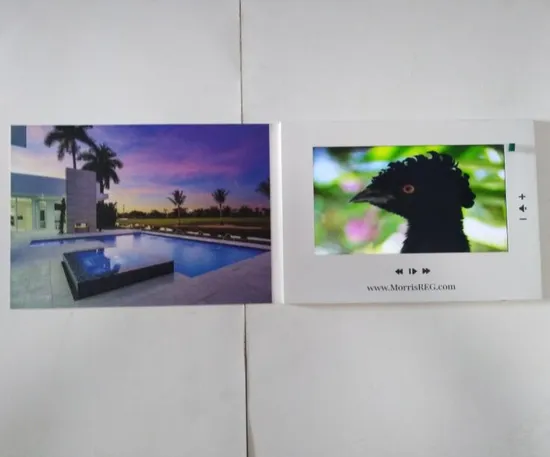 LCD Screen Video Hotel Brochure