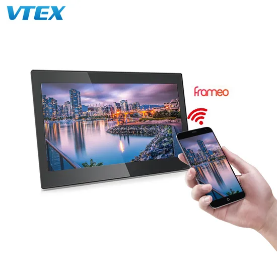 Wall Framed Digital Electric Wooden Frame for Photos