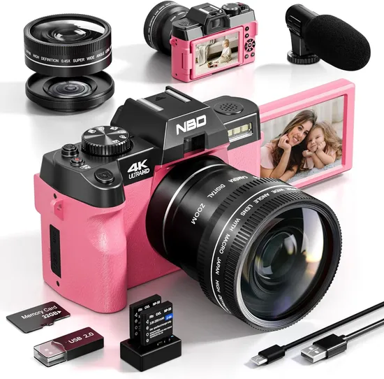 48MP High Resolution Autofocus Lens Interval Photography Digital Camera for Time Lapse