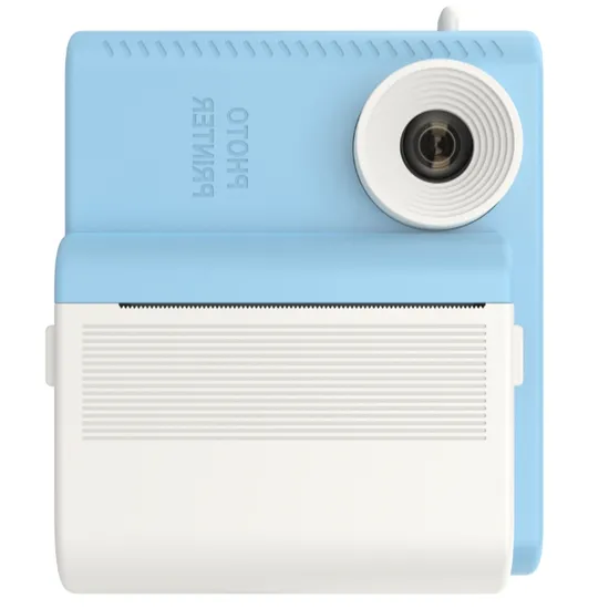 Glorytech Blue Toys Cameras Mini Printcam 2.8 Inch Digital Kids Instant Print Camera