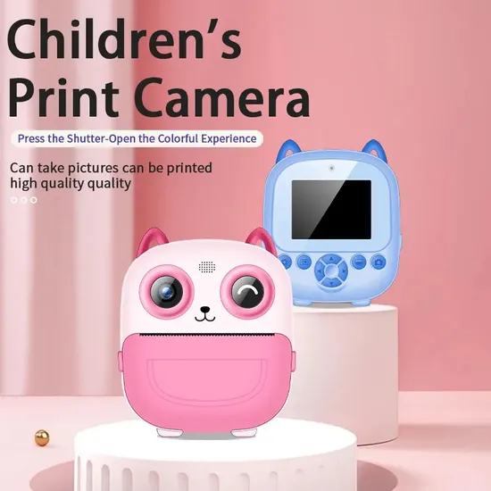 Mini Camera with Thermal Photo Paper Toys Digital Camera Gifts Toys Kids Instant Print Camera for Baby Boys Girls
