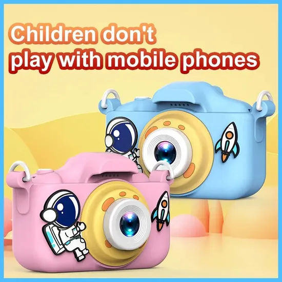 New Cute Astronaut Kids′ 2.0 Inch Video Children′s Camera Kids Camera for Children Birthday Gift