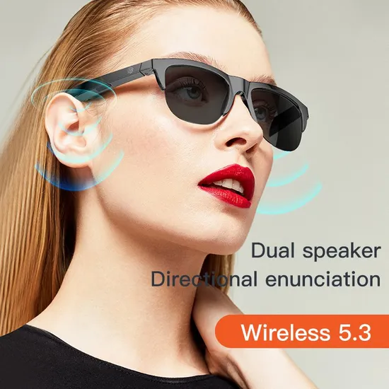 Fashion Earphone Glasses with Speaker Wireless Bluetooth Smart Audio Headphone Sunglasses