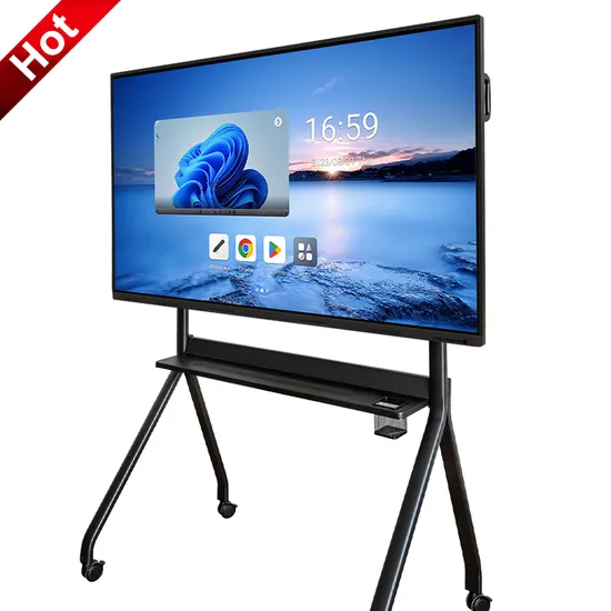 Miboard Ifp75 V14. V2 Interactive Touch Flat Panel with Dp, HDMI out, 65W USB Type-C, Wi-Fi 6, 20W Subwoofer, Android 14. Airdms Management