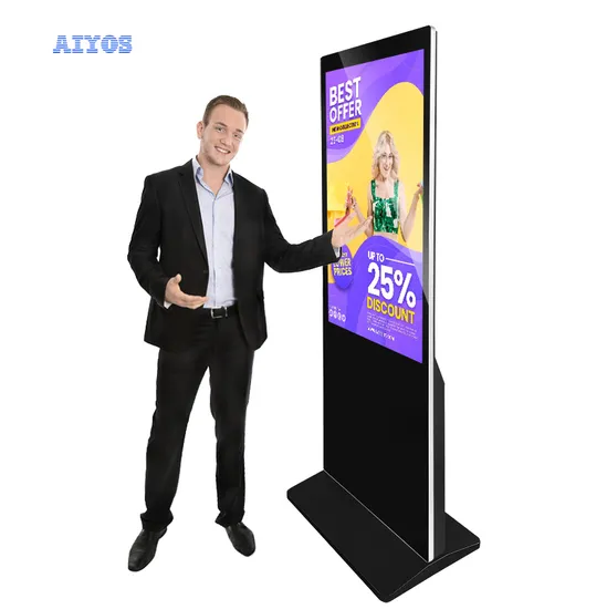 43 Advertising Screen Totem Kiosk LCD Digital Signage Advertising Video Player for Shopping Center
