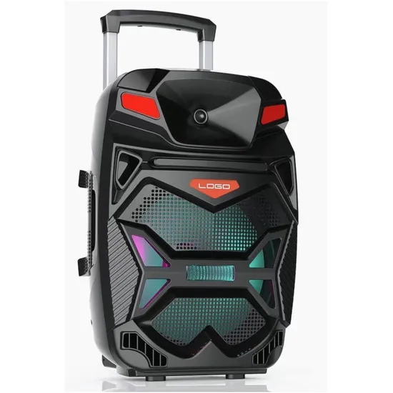 Factory Direct Good Quality 15inch Amplifier Audio Speaker with Trolley and Wheels