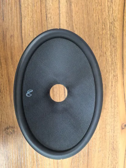 Versatile Glass Fiber Speaker Cone, Rubber Edge for Speaker Accessory