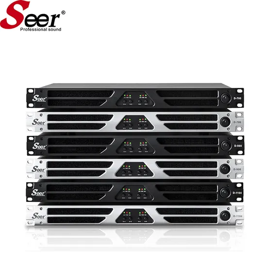 D Series 4 Channel Class Professional Audio Speaker Digital Line Array Amplifier