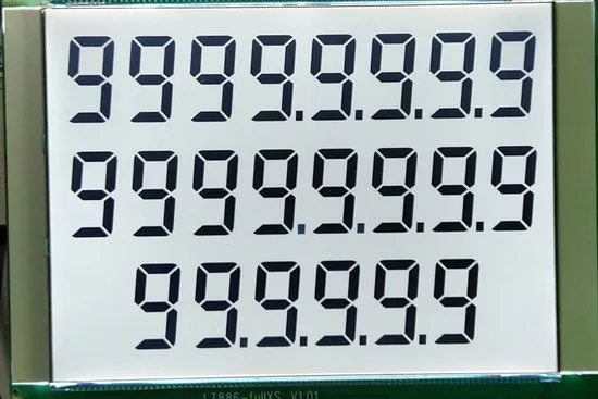 Custom Big Size 886 Fuel Dispenser Segment LCD Display Module