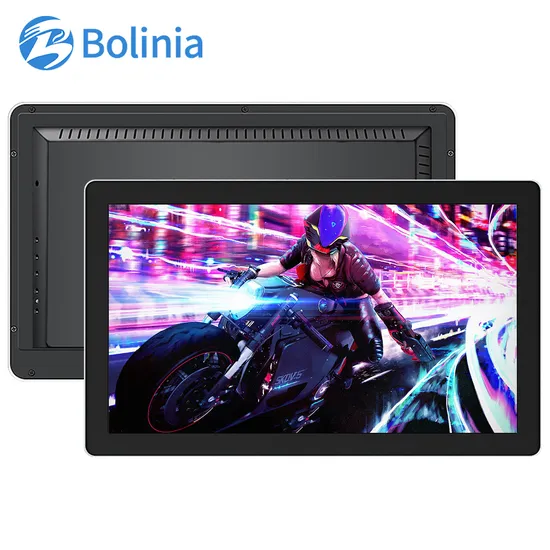 15.6″ Rugged Industrial Monitor 1080P IPS - Resistive Touch Panel, Multi-Interface (HDMI/VGA/BNC) for HMI, CNC Machines & Factory Automation