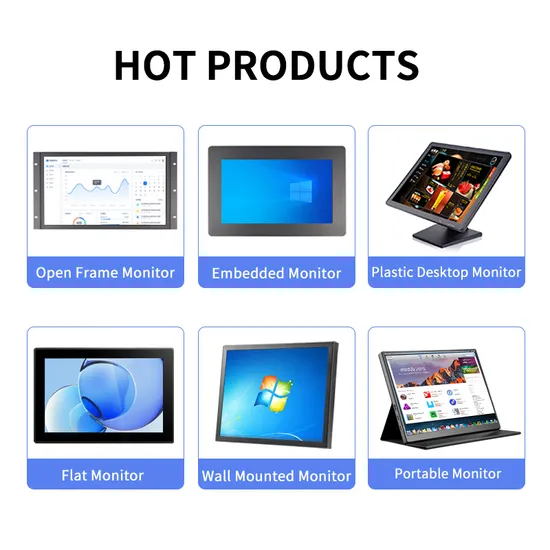 18.5 Inch Waterproof Flat Screen Capacitive Touch Open Frame Monitor