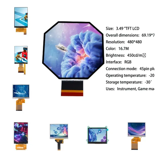 Manufacturers on Sell 3.5-Inch 480X480 240X320 320X480 640X480 1440X1600 LCD Display Industrial Control Panels Screen