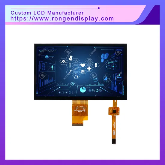7-Inch High-Brightness IPS Capacitive Touch Display 1024X600 Resolution 500-Nit Sunlight Readable Screen 50-Pin RGB Interface for Industrial and Outdoor a