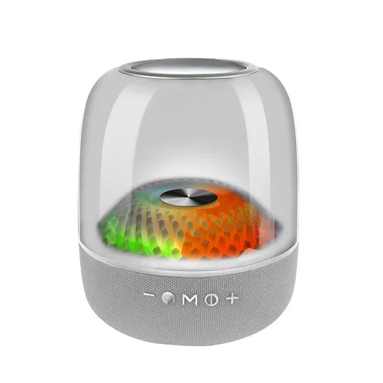 Wireless Bluetooth Speaker Heavy Bass Dazzling Colorful LED Lights Custom Playback HiFi Sound Effect