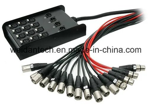16 Channel 50ft PRO Audio Low Profile Snake Cable