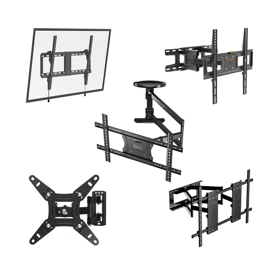 Universal Full Motion Wall Bracket Adjustable Max Vesa 400*400mm Flip Down TV Mount