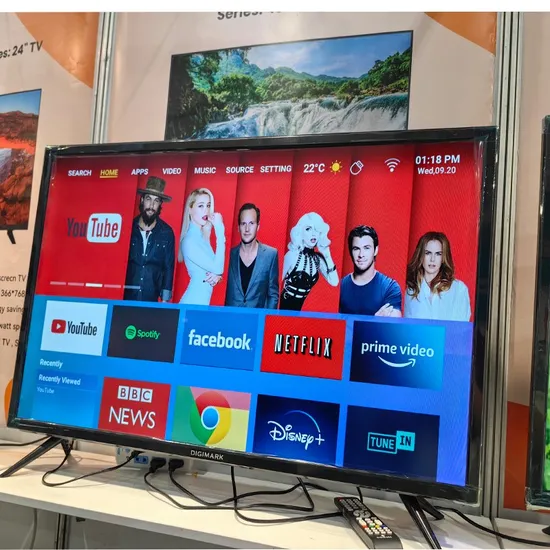 65 Inch Smart TV 4K Ultra HD LED Big Screen WiFi Inteligentes Television