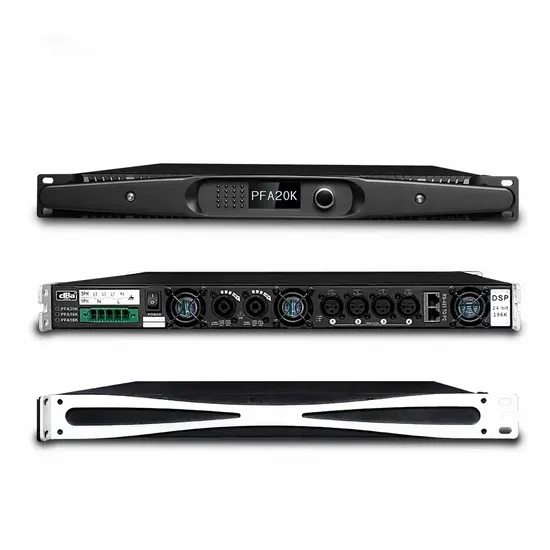 AC85-460V Professional 4 Channel Digital 1u Power Amplifier 4X2000W D Class Audio Board with Fir/DSP for Audio System