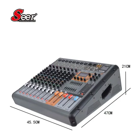 Pm 8A Professional 8 Channel Sound Mixer Power Amplifier Mixer for Wholesales