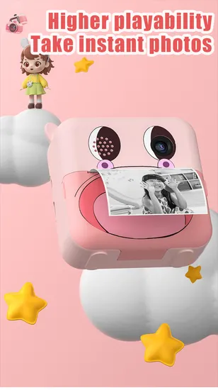 Children′s Cute Cartoon Toy Photography Video Digital Instant Printing Camera