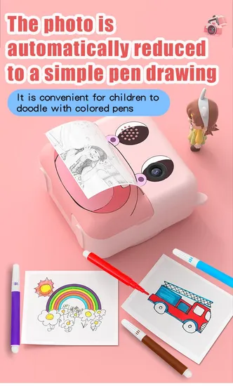 Children′s Holiday Gift Instant Thermal Printing Camera for Taking and Recording Pictures