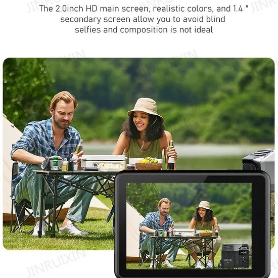 New Cross-Border Action Camera 6K HD Dual Screen Remote Control WiFi Eis Anti-Shake Motion DV Camera