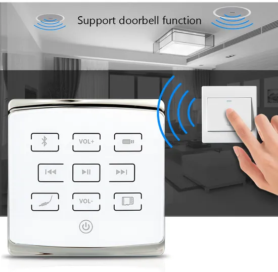 2 or 4 Channels Bluetooth in Wall Amplifier with Touch Key, USB, TF Card, Background Music Host for Home Audio System