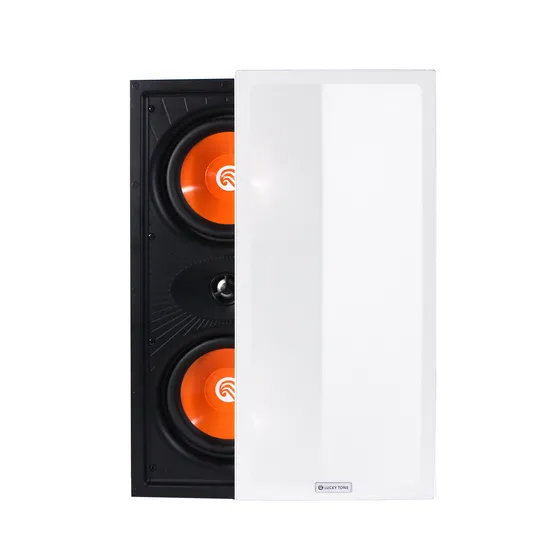 Smart Home Theatre System Dual 6.5 Inch Architectural Middle-Center in-Wall Speakers