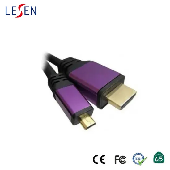 1.4V 2.0 4K Mirco HD (D Type) to HD (A Type) Data Charge Cable