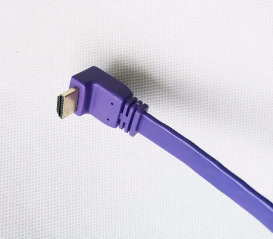 4K Flat HDMI Cable with Angled Plug