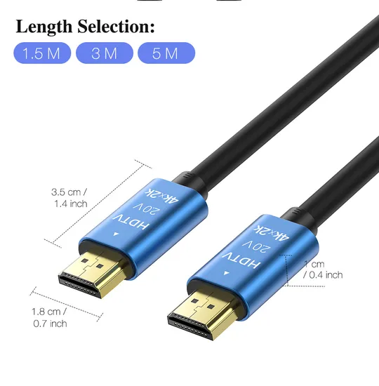 High Speed HDMI Cable 2.0 Version, HDMI Cable Support 4K 2160*3840, 5m