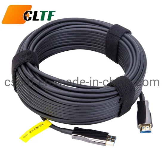 High Quality Fiber Optic 4K 8K HDMI Cable 60Hz 18gbps 1080P 2.0 2.1 Ultra High Speed IC Booster Amplifier for HDTV Projector Monitor 5m 10m 15m 20m 30m 40m 50m