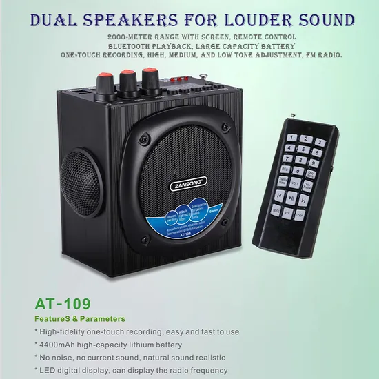 At109 Remote Control Bird Caller TF/FM/Bt Amplifier Wireless Bluetooth Speaker