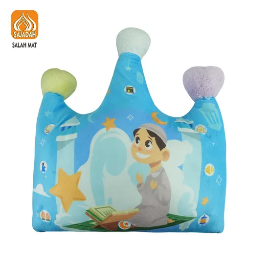 Muslim Gift Set Zikir Pillow Muslim Child Islamic Doll Speaking Po-Crown