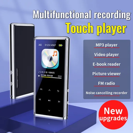 Portable M27 1.8 Inch Bluetooth MP3/MP4 Music Player E-book Recorder