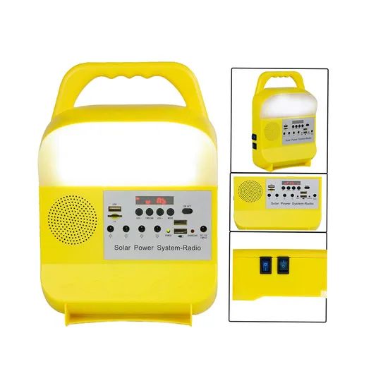 Solar Portable LED Radio Speaker Player with FM, MP3, Lighting Function