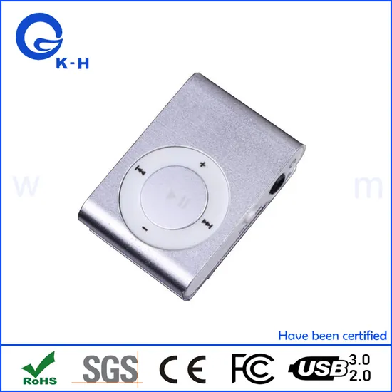 High Quality Portable Mini Clip Sports Music MP3 Player with Charging Cable