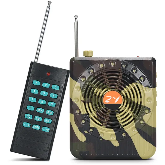 E76 Remote Control Player/Brid Caller, TF/FM Camouflage Amplifier Wireless Bluetooth Speaker