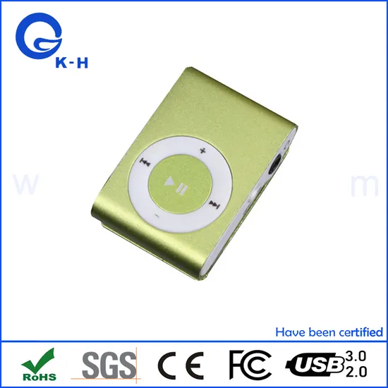 Metal Mini Clip MP3 Music Player with TF Card Slot