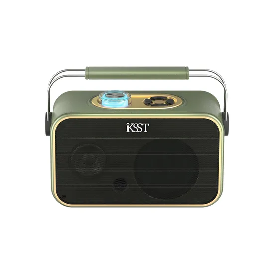 10W Big Power FM Radio with Solar Charging Phone Holder Handle Speaker