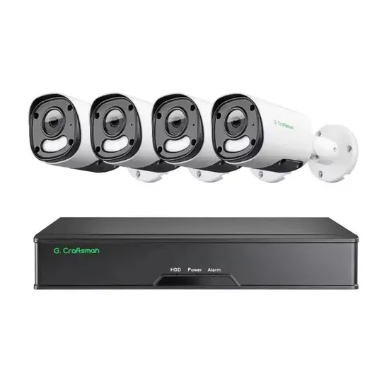 Gx-Yufx-M8s-K4 Best Quality High Resolution 4K 8MP Surveillance IP Camera System Poe NVR Kits Plug Home Indoor Outdoor Security