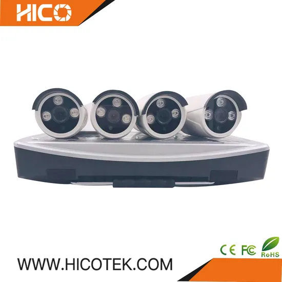 2MP All-in-One NVR 4CH Wireless WiFi Cameras Screen LED NVR Kits with Xmeye APP