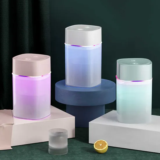 Portable 400ml USB Charging Colorful Cup Cool Mist Desktop Humidifier with Night Light