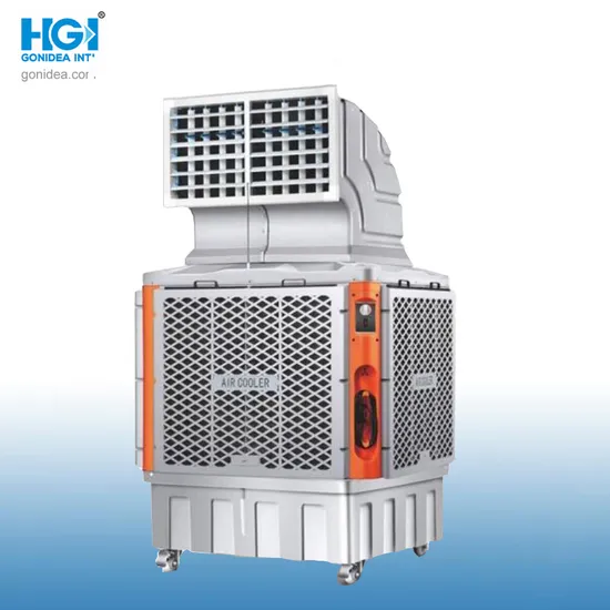 Hgi 2200W Industrial Big Air Flow Evaporative Portable Air Cooler 25000m3/Hr Hy-L06hsz-1