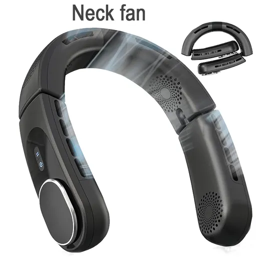 New Design Foldable Outdoor Rechargeable Electric Cooling Portable Neck Fan