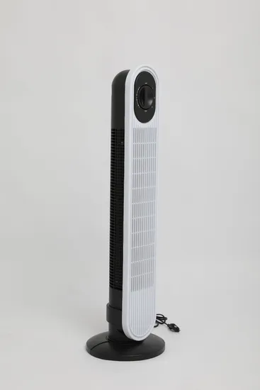 Household Quite Indoor Bladeless Oscillating Floor Tower Standing Fan for Bedroom Home Use