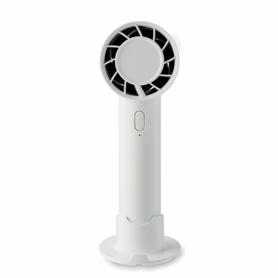Promotional Rechargeable Portable Mini Handheld Cooling Fan with Mobile Phone Holder