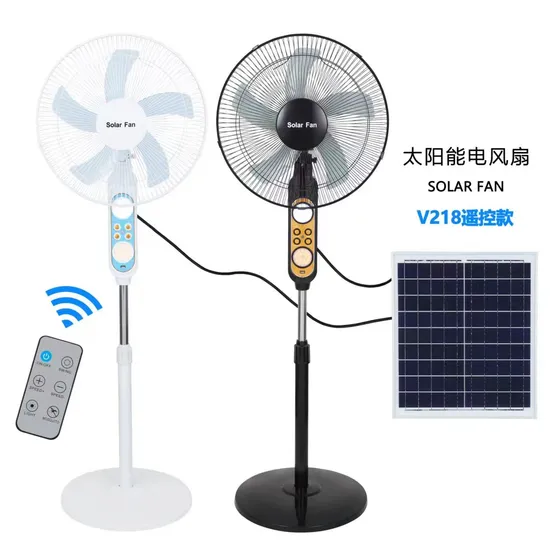 16" Solar Stand Fan with Solar Panel.