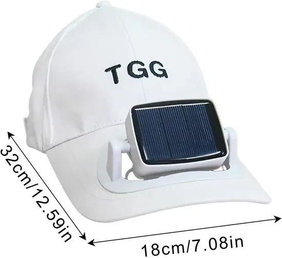 Wholesale Promotional Gift Portable Chepest Summer Baseball Cap Solar Rechargeable Cooling Sun Hat Fan Cap for Camping Travel Outdoor Fishing Sports