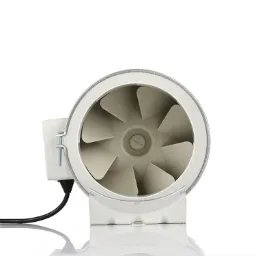 6 Inch High Pressure Extractor PVC Motor Mixed Airflow Fans Cooling Air Inline Fan
